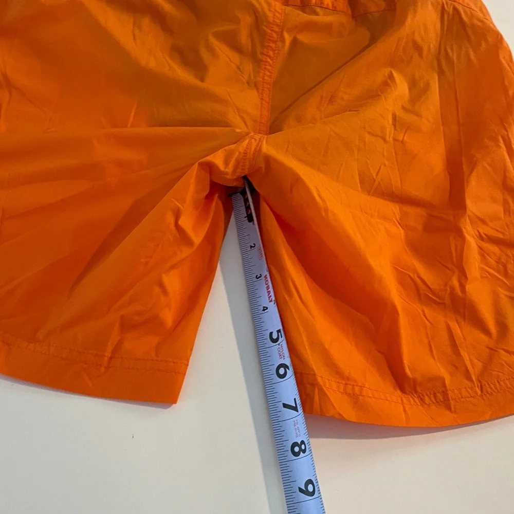 ❤️ Stio Bright Orange Nylon Brief Lined Shorts 7” Inseam Size Medium